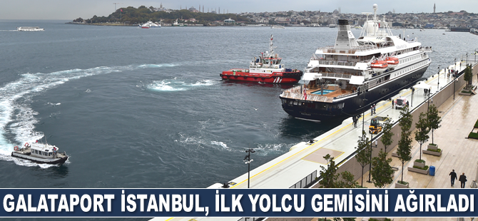 Galataport İstanbul, SeaDream II isimli ilk yolcu gemisini ağırladı