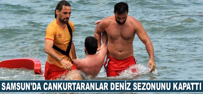 Samsun'da cankurtaranlar deniz sezonunu kapattı