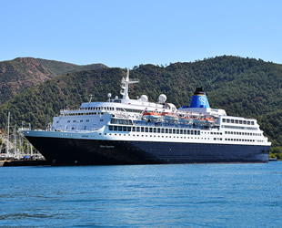 Blue Sapphire yolcu gemisi, Marmaris'e geldi