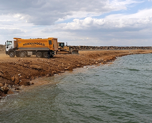 Enez Deniz Gümrük Kapısı liman inşaatı sürüyor