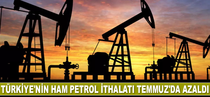 Türkiye’nin ham petrol ithalatı Temmuz’da azaldı