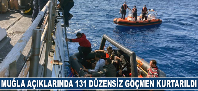 Muğla’da 131 düzensiz göçmen kurtarıldı