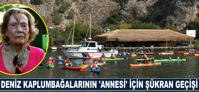 Deniz kaplumbağalarının ‘annesi’ için şükran geçişi yapıldı