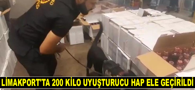 Limakport İskenderun’da 200 kilogram uyuşturucu hap ele geçirildi