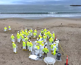 Kargo gemisi boru hattını deldi, petrol sızıntısı krize neden oldu