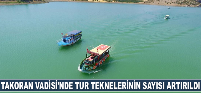 Takoran Vadisi'nde tur teknelerinin sayısı artırıldı
