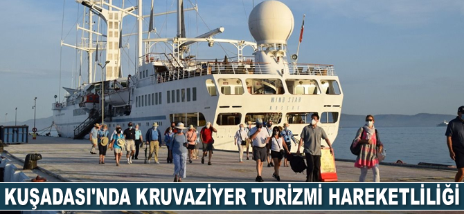 Kuşadası’nda kruvaziyer turizmi hareketliliği yaşanıyor