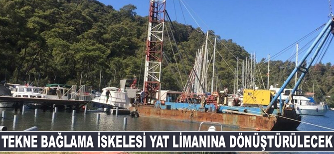 Marmaris’te tekne bağlama iskelesi yat limanına dönüştürülecek