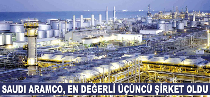 Saudi Aramco, en değerli üçüncü şirket oldu