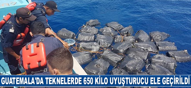 Guatemala'da teknelerde 650 kilogram uyuşturucu ele geçirildi