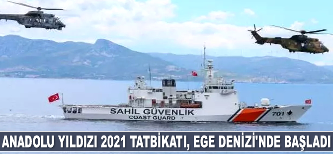 Anadolu Yıldızı 2021 Tatbikatı, Ege Denizi'nde başladı