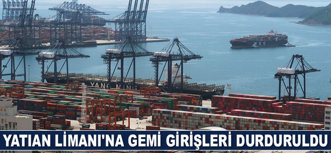 Yatian Limanı’na gemi girişleri, fırtına nedeniyle durduruldu