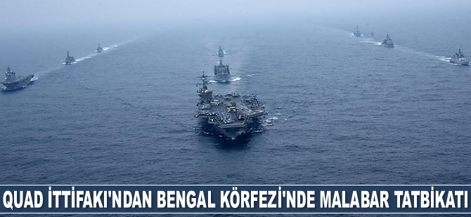 Malabar 2021 Tatbikatı, Bengal Körfezi'nde başladı