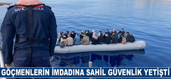 Bodrum’da 25 düzensiz göçmen kurtarıldı