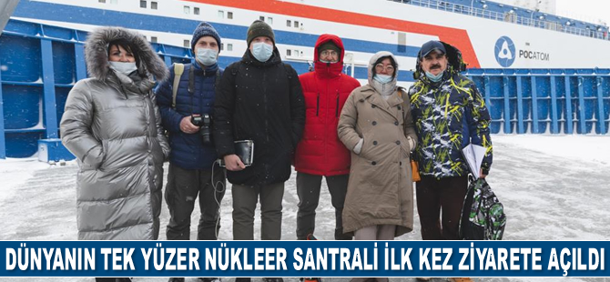 Dünyanın tek yüzer nükleer santrali Akademik Lomonosov, ilk kez ziyarete açıldı