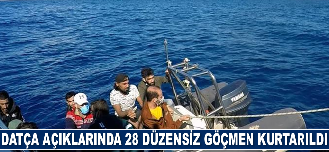 Datça’da 28 düzensiz göçmen kurtarıldı
