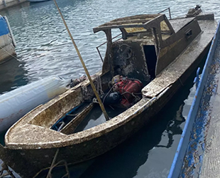Seferihisar’da kaybolan Yaman isimli tekne, 1 yıl sonra sahibine kavuştu