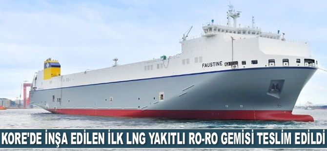 Güney Kore'de inşa edilen ilk LNG yakıtlı Ro-Ro gemisi teslim edildi