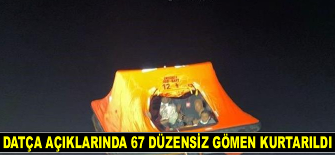 Datça’da 67 düzensiz gömen kurtarıldı