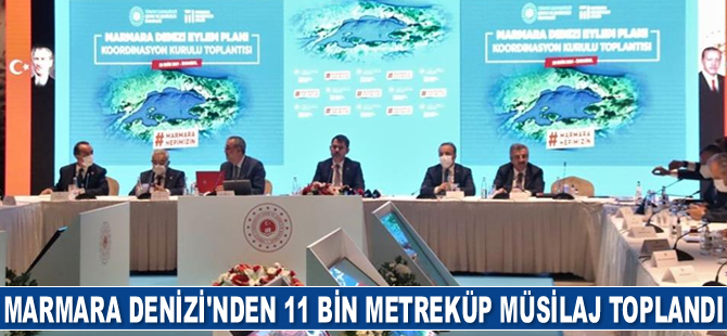 Murat Kurum: Marmara Denizi'nden 11 bin metreküp müsilaj topladık