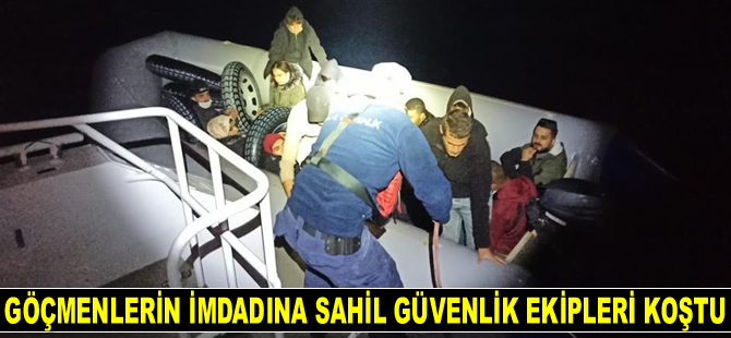 Bodrum açıklarında 40 düzensiz göçmen yakalandı