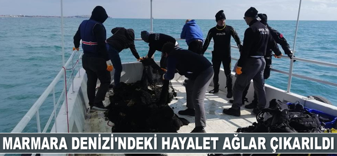Marmara Denizi’ndeki hayalet ağlar çıkarıldı