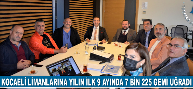 Kocaeli limanlarına yılın ilk 9 ayında 7 bin 225 adet gemi uğradı