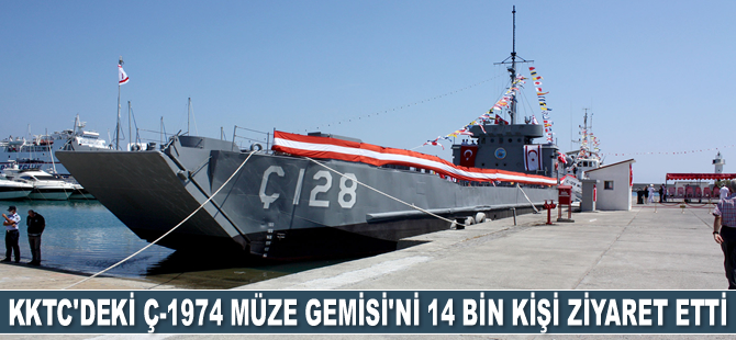 KKTC'deki Ç-1974 Müze Gemisi'ni 14 bin kişi ziyaret etti