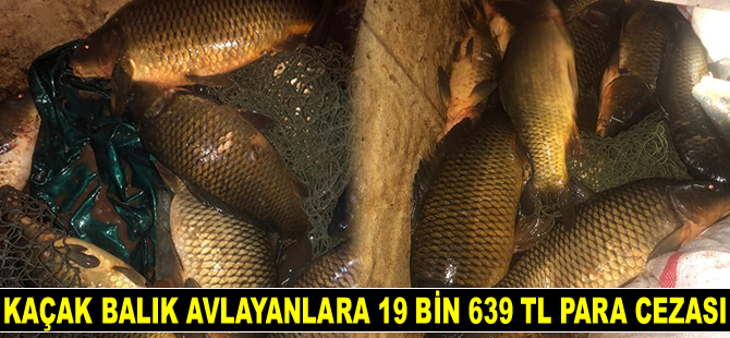 Afyonkarahisar’da kaçak balık avlayanlara 19 bin 639 TL para cezası kesildi