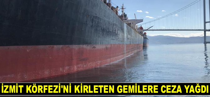 İzmit Körfezi'ni kirleten 478 adet gemiye 15 yılda 51 milyon TL ceza kesildi