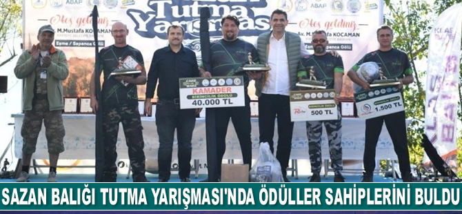 Sazan Balığı Tutma Yarışması’nda ödüller sahiplerini buldu
