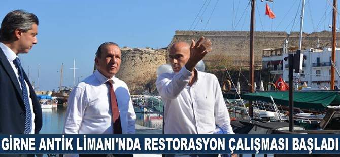 Girne Antik Limanı’nda restorasyon çalışması başladı