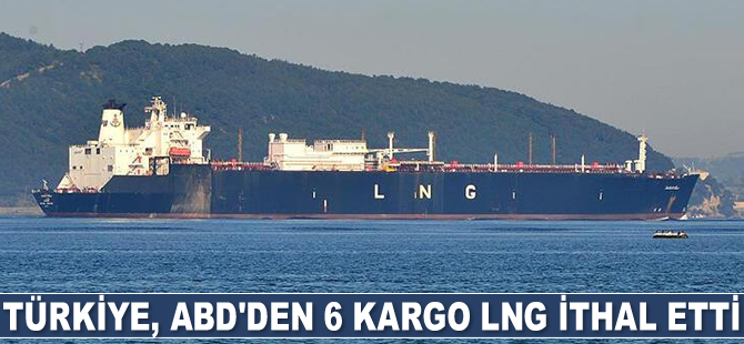 Türkiye, ABD'den 6 kargo LNG ithal etti