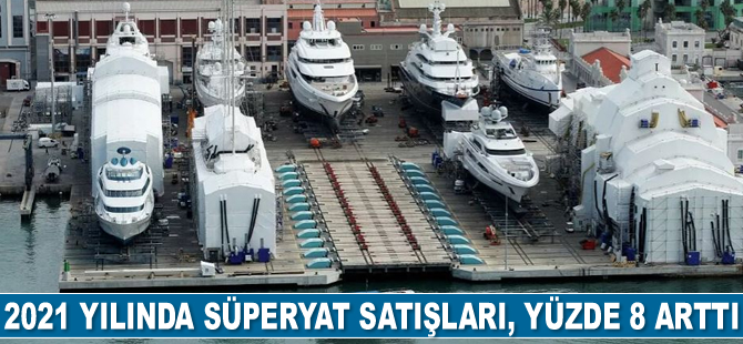 2021'de süperyat satışları, yüzde 8 arttı