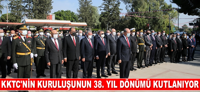 KKTC'nin kuruluşunun 38. yıl dönümü kutlanıyor