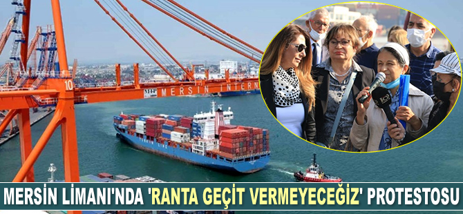 Çevreciler, Mersin Limanı’nın genişletilmesi projesini protesto etti