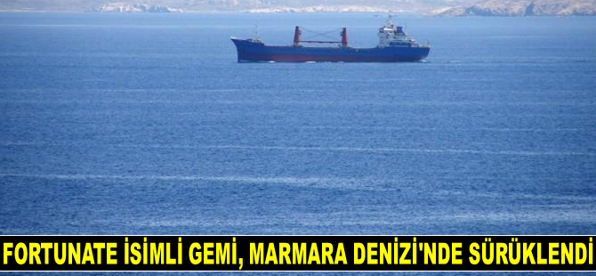 FORTUNATE isimli gemi, Marmara Denizi’nde sürüklendi