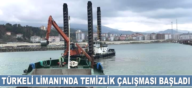 Türkeli Limanı’nda temizlik çalışması başladı