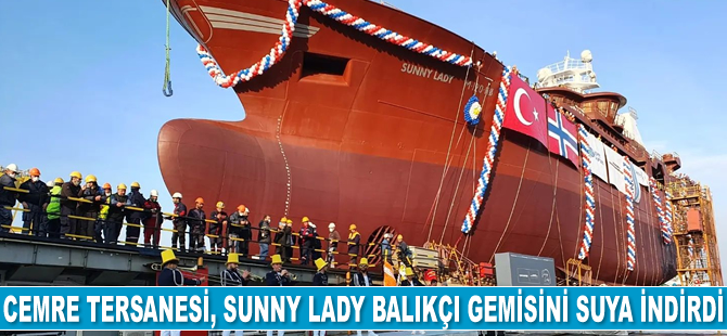 Cemre Tersanesi, Sunny Lady balıkçı gemisini suya indirdi