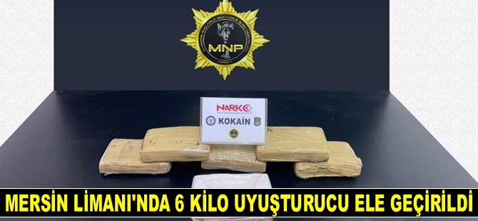 Mersin Limanı’nda 6.75 kilogram uyuşturucu ele geçirildi
