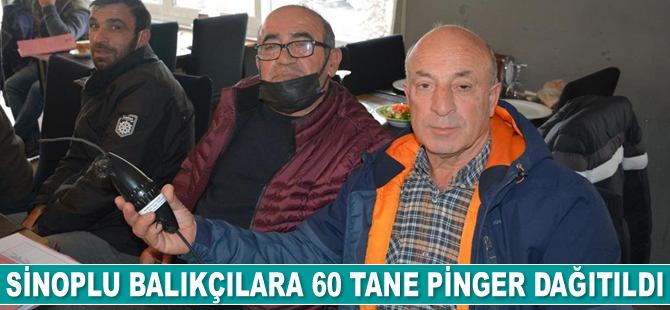 Sinoplu balıkçılara 60 tane pinger dağıtıldı