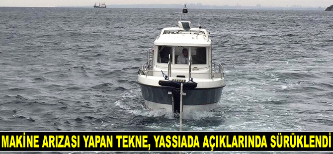 Makine arızası yapan tekne, Yassıada açıklarında sürüklendi