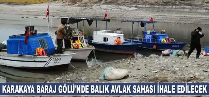 Karakaya Baraj Gölü’nde balık avlak sahası ihale edilecek