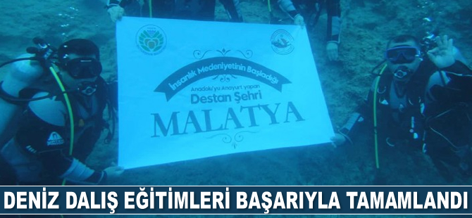Deniz dalış eğitimleri başarıyla tamamlandı