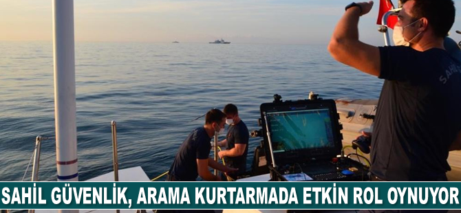 Sahil Güvenlik, arama kurtarma çalışmalarında etkin rol oynuyor