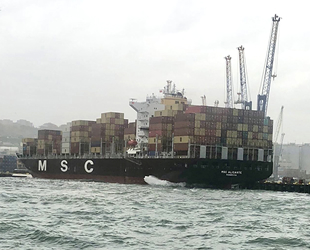 MSC ALICANTE konteyner gemisi, Marport Limanı’nda karaya oturdu