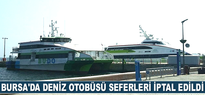 Bursa'da deniz otobüsü seferleri iptal edildi