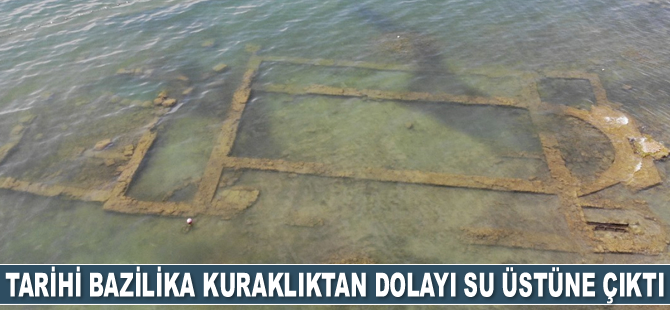 İznik’teki tarihi bazilika kuraklıktan dolayı su üstüne çıktı