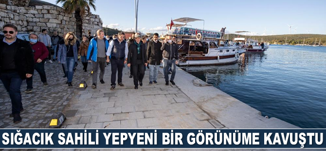 Sığacık sahili yepyeni bir görünüme kavuştu