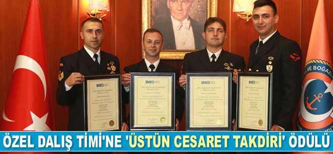 DEGAK-20 Özel Dalış Timi, ‘Üstün Cesaret Takdiri’ ödülü aldı